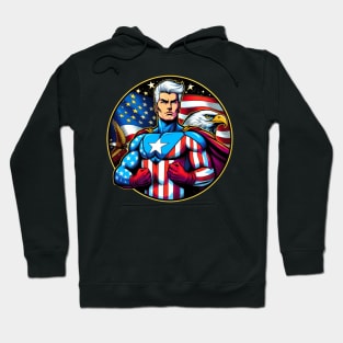 America: Patriotic Comic Book Super Hero USA Hoodie